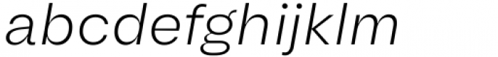 Another Grotesk Text Light Italic Font LOWERCASE