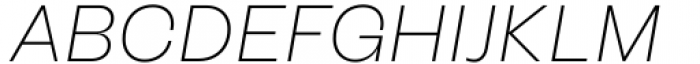 Another Grotesk Thin Italic Font UPPERCASE