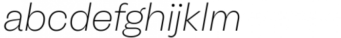 Another Grotesk Thin Italic Font LOWERCASE