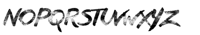 Another Shabby Raw Font UPPERCASE