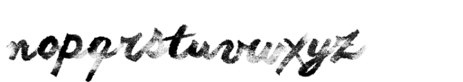 Another Shabby Raw Font LOWERCASE