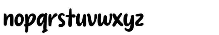 Anowy Regular Font LOWERCASE