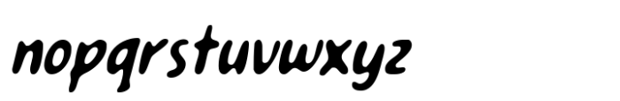 Anowy Slant Blur Font LOWERCASE