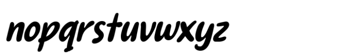 Anowy Slant Font LOWERCASE