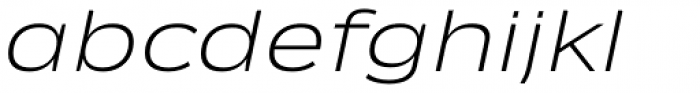 Ansage XLight XP Italic Font LOWERCASE