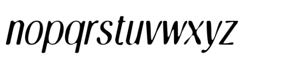 Ansela Blur Italic Font LOWERCASE