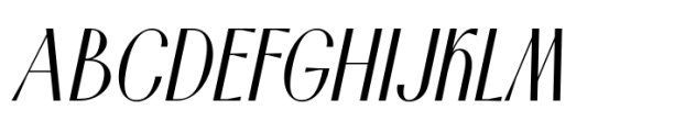 Ansela Italic Font UPPERCASE