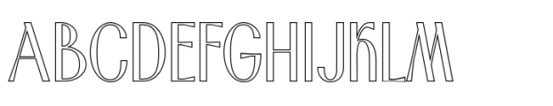 Ansela Outline Font UPPERCASE