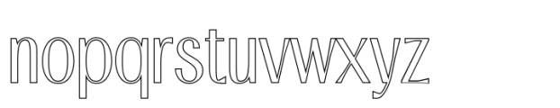 Ansela Outline Font LOWERCASE