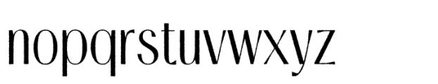 Ansela Rough Regular Font LOWERCASE