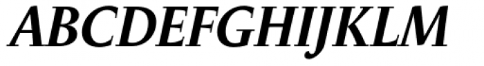 Anselm Serif Bold Italic Font UPPERCASE