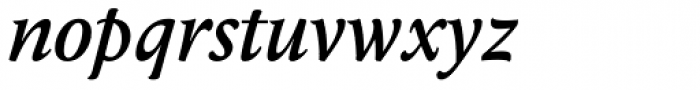 Anselm Serif Medium Italic Font LOWERCASE