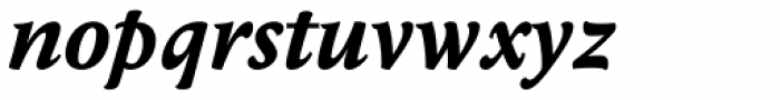 Anselm Ten Bold Italic Font LOWERCASE