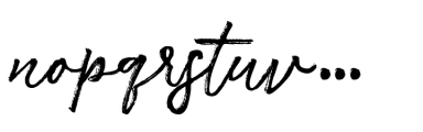 Anstolina Regular Font LOWERCASE