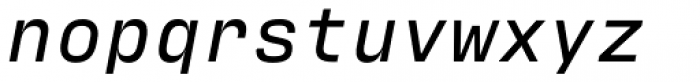 Antarctican Mono Medium Italic Font LOWERCASE