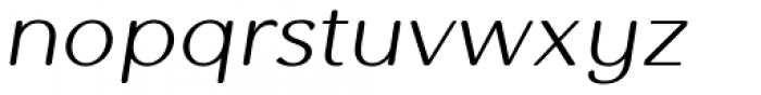 Antario Italic Font LOWERCASE