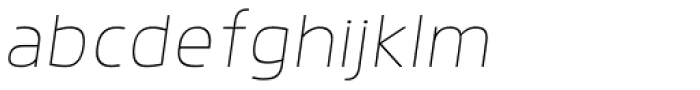 Anteb Alt Thin Italic Font LOWERCASE
