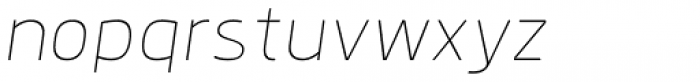 Anteb Alt Thin Italic Font LOWERCASE
