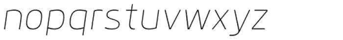 Anteb Thin Italic Font LOWERCASE