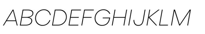 Antebas Extra Light Italic Font UPPERCASE