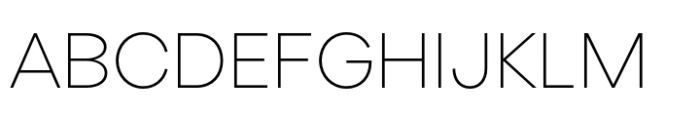 Antebas Extra Light Font UPPERCASE
