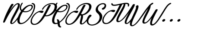 Anteri Signature Bold Italic Font UPPERCASE