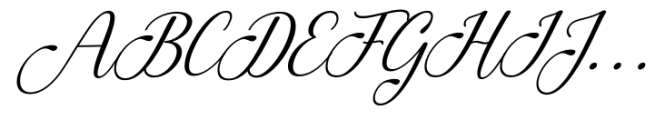 Anteri Signature Italic Font UPPERCASE