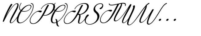 Anteri Signature Italic Font UPPERCASE