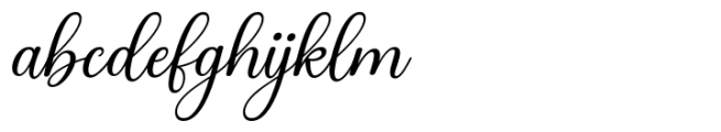 Anteri Signature Regular Font LOWERCASE