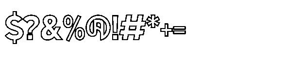Antex Inline Font OTHER CHARS