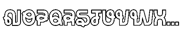 Antex Inline Font UPPERCASE