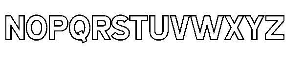 Antex Inline Font LOWERCASE