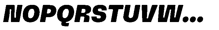 Anthine Black Italic Font UPPERCASE
