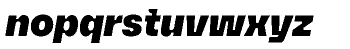 Anthine Black Italic Font LOWERCASE