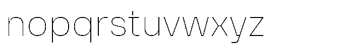 Anthine Thin Font LOWERCASE