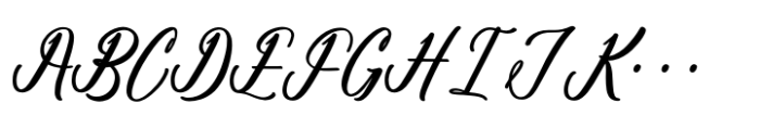 Antholia Riechgan Regular Font UPPERCASE