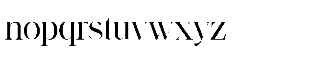 Anthology Paradise Regular Font LOWERCASE
