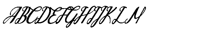 Anthology Paradise Script Font UPPERCASE