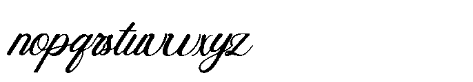 Anthology Paradise Script Font LOWERCASE