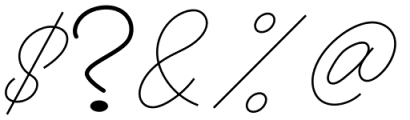 Anthoni Signature Regular Font OTHER CHARS