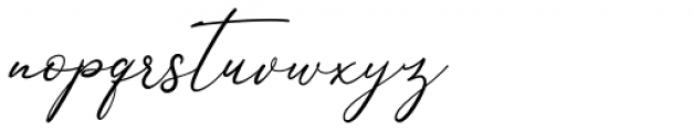 Anthoni Signature Regular Font LOWERCASE