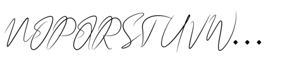 Anthonio Bradley Signature Regular Font UPPERCASE