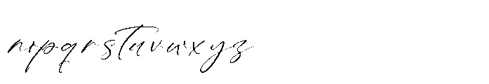 Anthony Smith Regular Font LOWERCASE