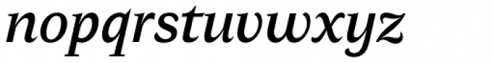 AntiQuasi Demi Bold Italic Font LOWERCASE