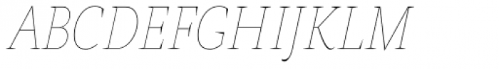 AntiQuasi Thin Italic Font UPPERCASE