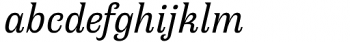 Antica Regular Italic Font LOWERCASE
