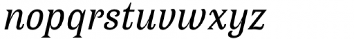 Antica Regular Italic Font LOWERCASE