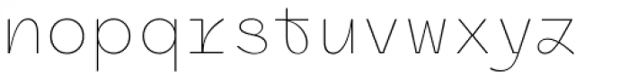 Antikor Family ds Thin Font LOWERCASE