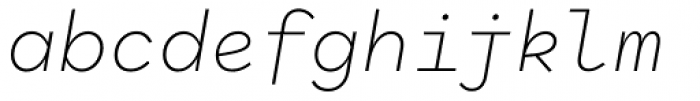 Antikor Family mn Extra Light Italic Font LOWERCASE
