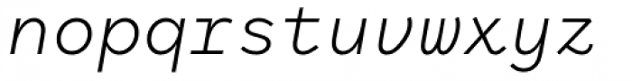 Antikor Family mn Light Italic Font LOWERCASE